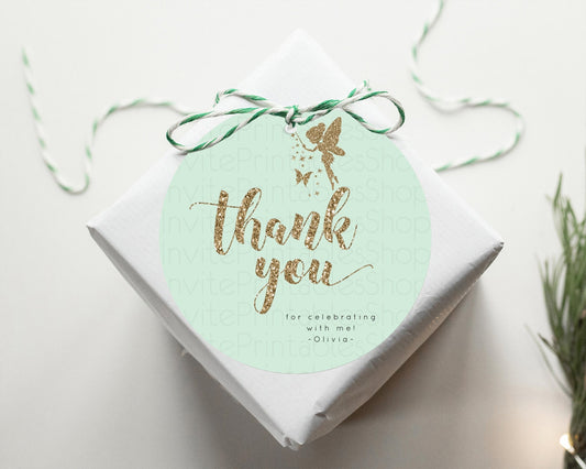 Fairy Thank You Tags Fairy Thank You Gift Tags Enchanted Garden Pastel Floral Butterfly Décor Secret Garden First Birthday Thank You D10908