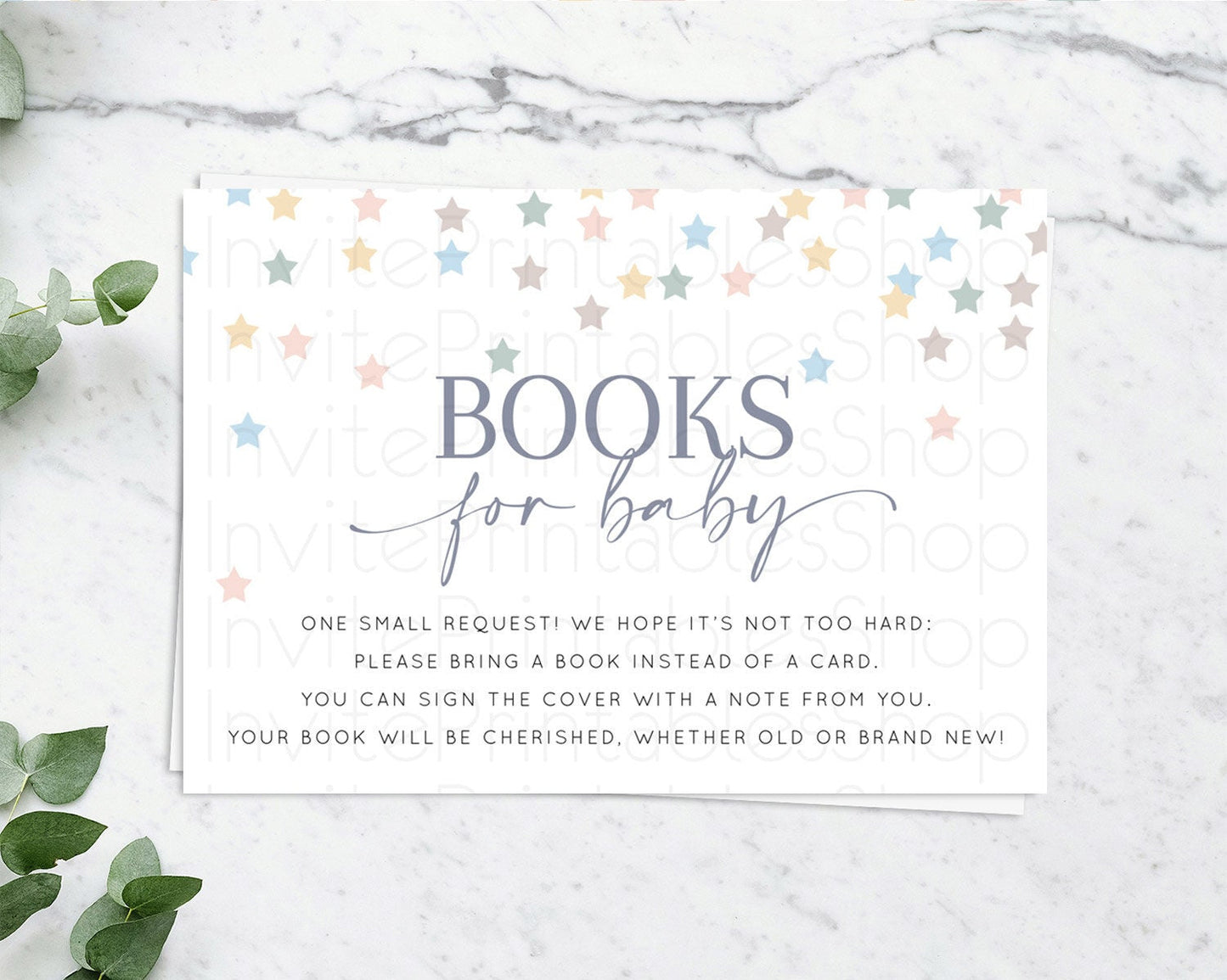 Pastel Star Books For Baby Card Shooting Star Book Insert Twinkle Little Star Book Card Rainbow Confetti Guests Book Poem Request D10795