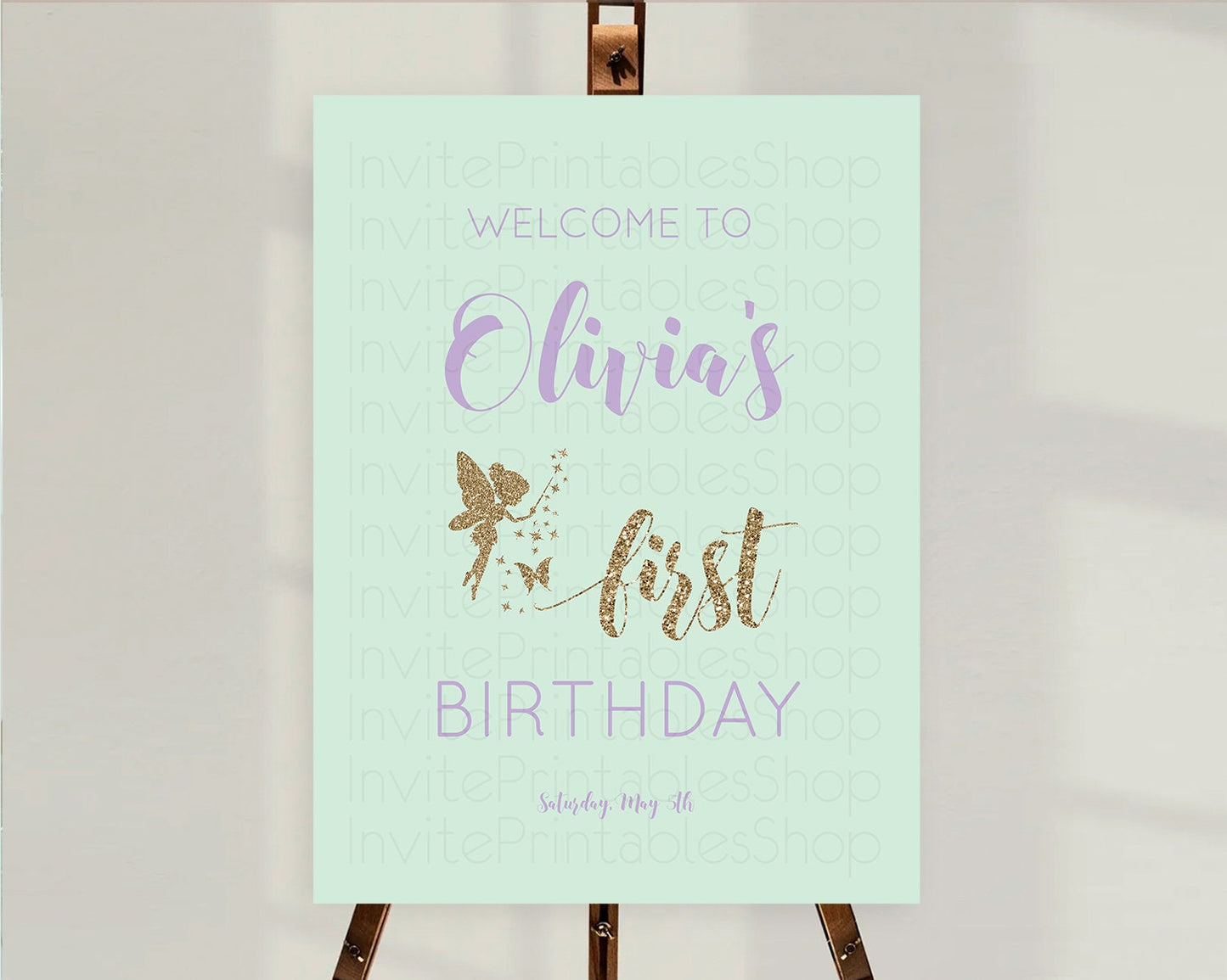 Fairy Welcome Sign Fairy Welcome Board Enchanted Garden Pastel Floral Butterfly Décor Secret Garden First Birthday Welcome Sign D10908