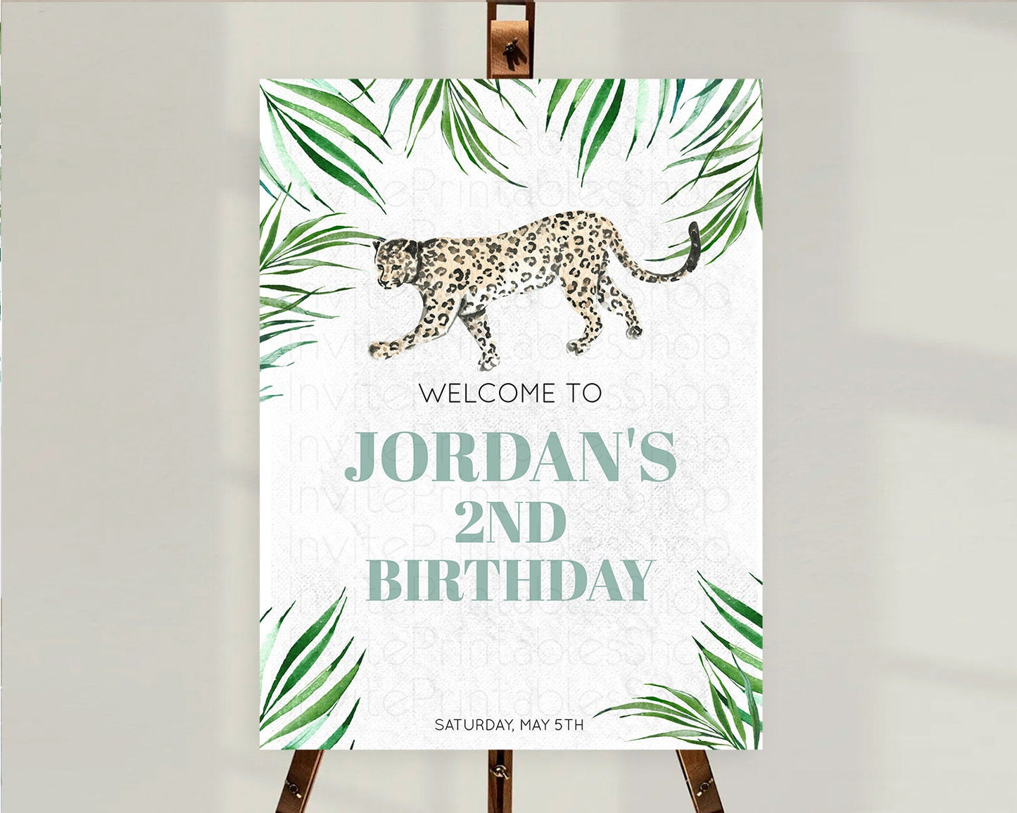 Cheetah Welcome Sign Cheetah Welcome Board Cheetah Party Welcome Poster Safari Adventure Decor Cheetah First Birthday Welcome Sign D10382