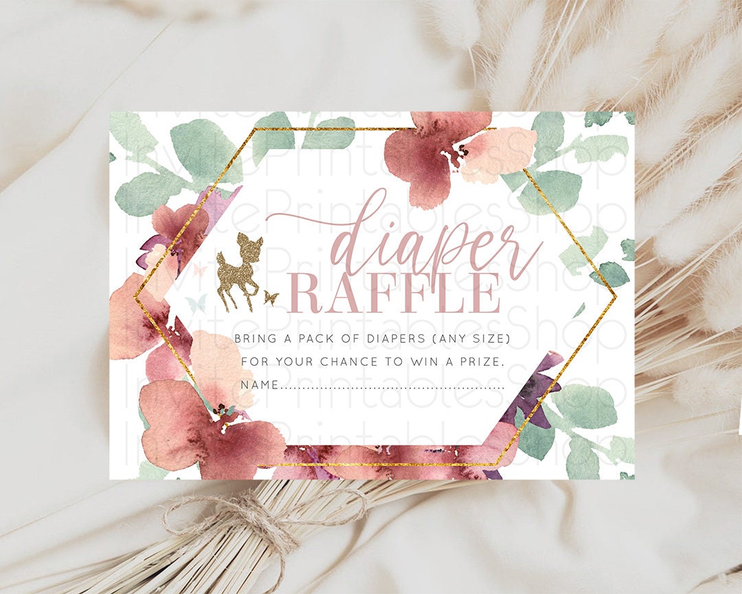 Diaper Raffle Diaper Request Diaper Insert Card Baby Shower Diaper Raffle Diaper Raffle Game Nappy Request Nappy Insert Card