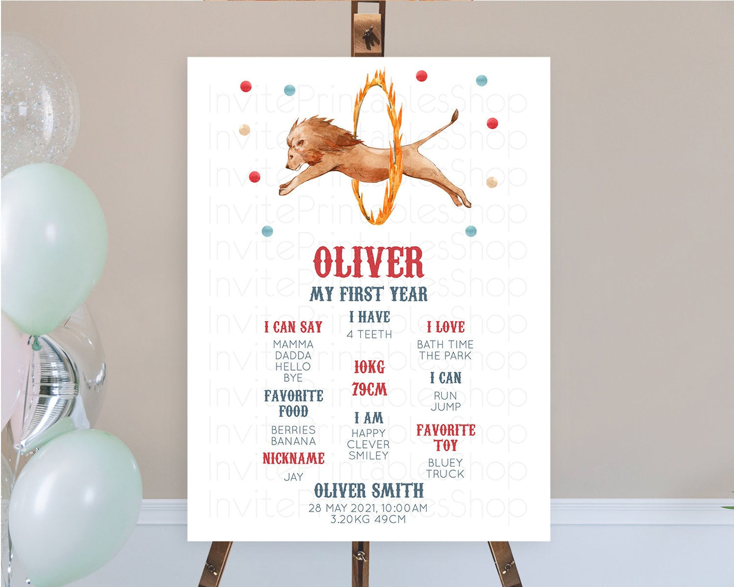 Circus First Birthday Milestone Board Carnival First Birthday Milestone Poster Step Right Up Circus Tent First Birthday Welcome Sign D10523