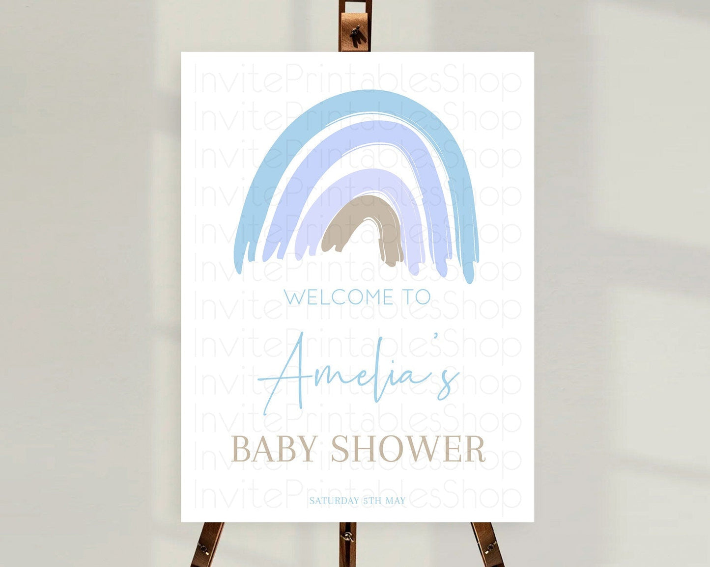 Pastel Rainbow Baby Shower Welcome Sign Boho Rainbow Welcome Board Rainbow Welcome Sign Pastel Welcome Decor Rainbow Welcome Sign D10352