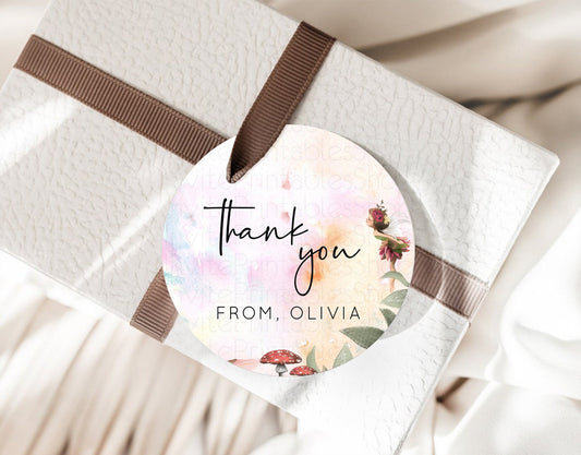 Editable Fairy Thank You Tags Fairy Thank You Gift Tags Enchanted Garden Pas