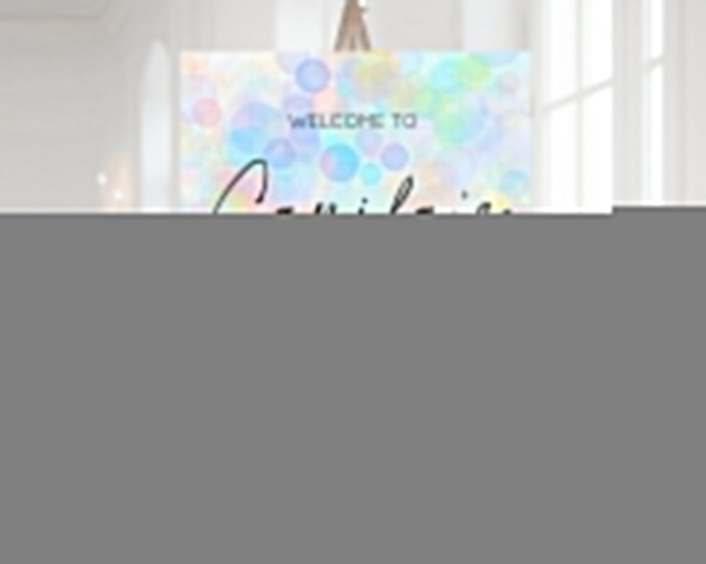 Pastel Baby Shower Welcome Sign Bubble Bath Baby Shower Party Rainbow Welcome Board Pastel Bubbles Colorful Confetti Welcome Poster D10446