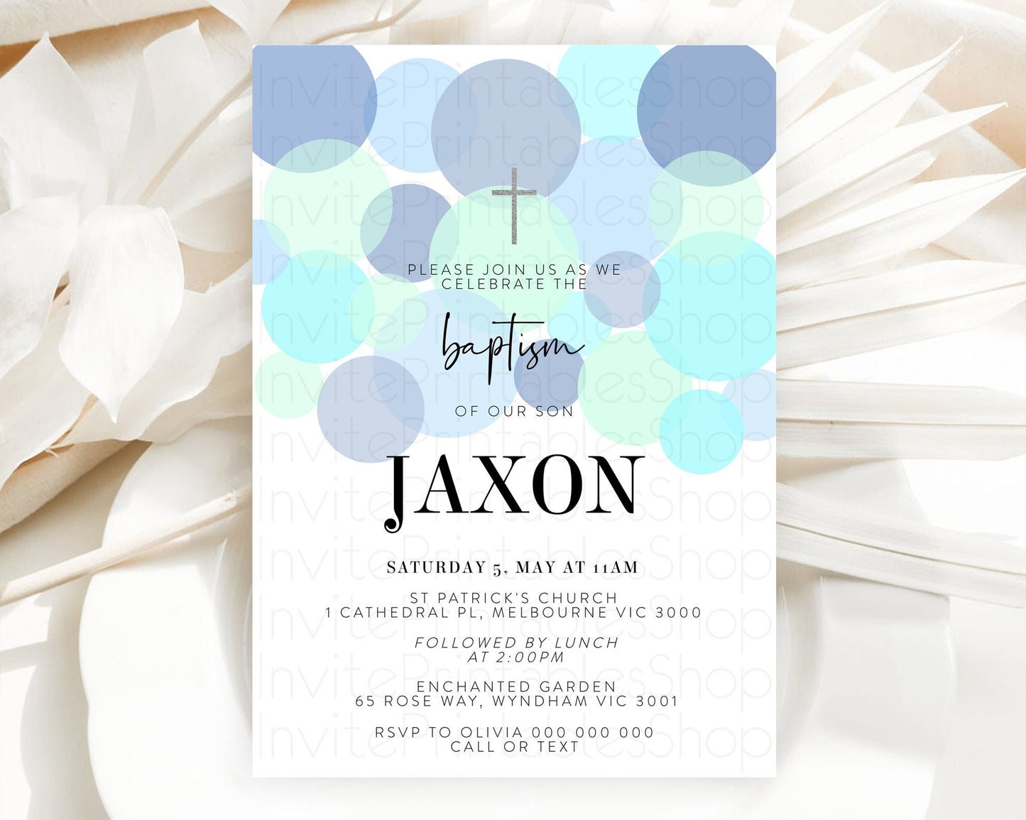 Pastel Baptism Invitation Blue Confetti Baptism 1st Birthday Invitation Confetti Bubbles Christening Invitation Holy Communion 100208
