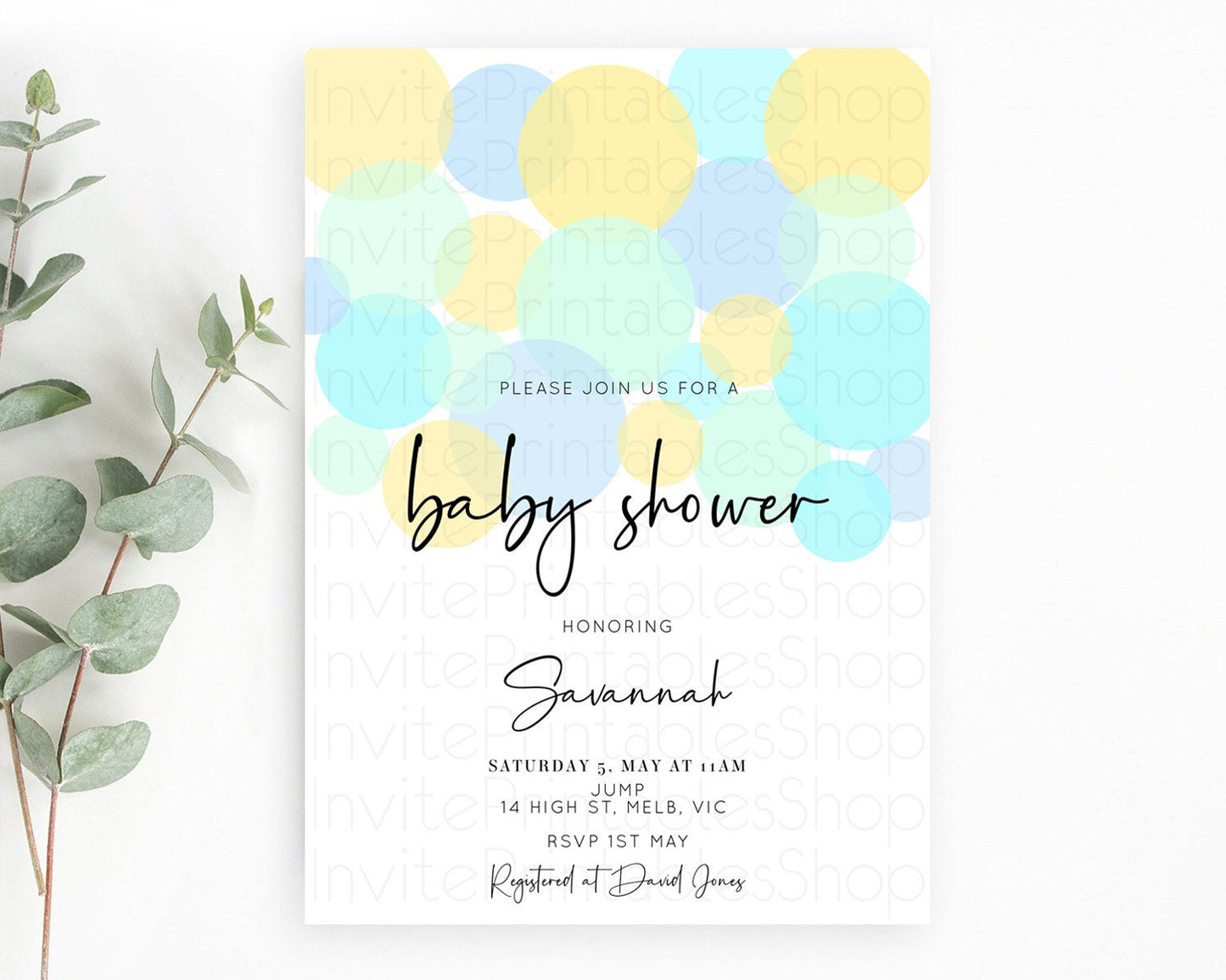 Pastel Rainbow Baby Shower Invitation Pastel Confetti Invitation Sprinkles Bubbles Invitation Colorful Rainbow Confetti Theme 100206