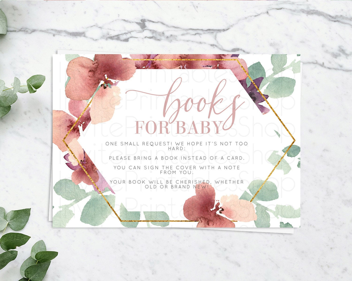 Secret Garden Books For Baby Card Boho Wildflower Book Insert Pastel Flower Garden Baby Shower Card Flower Guests Book Poem Request D10964