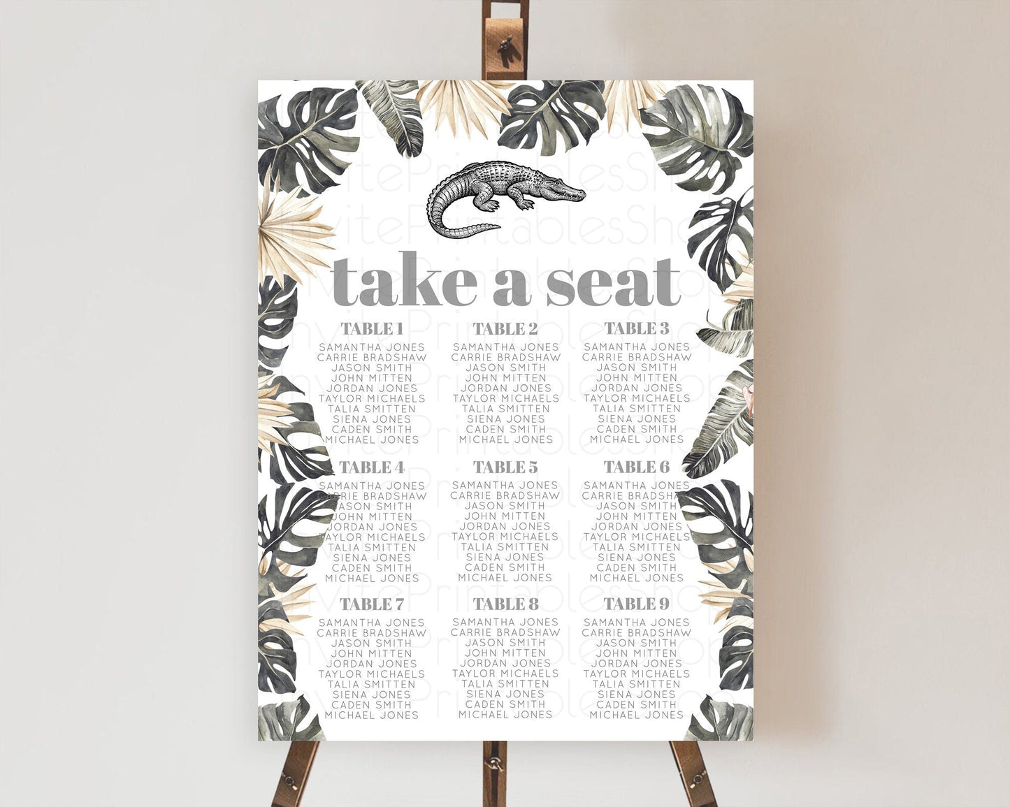 Crocodile Seating Chart Alligator Seating Chart Later Alligator Birthday Gator Swamp Seating Sign Safari Crocodile Take A Seat D10830