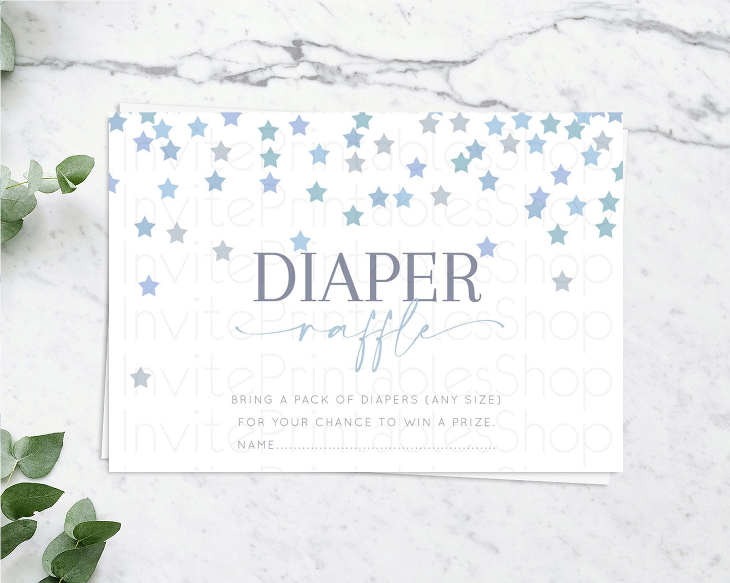 Pastel Star Diaper Raffle Card Shooting Star Diaper Raffle Insert Twinkle Little Star Diaper Ticket Rainbow Confetti Raffle Game D10341