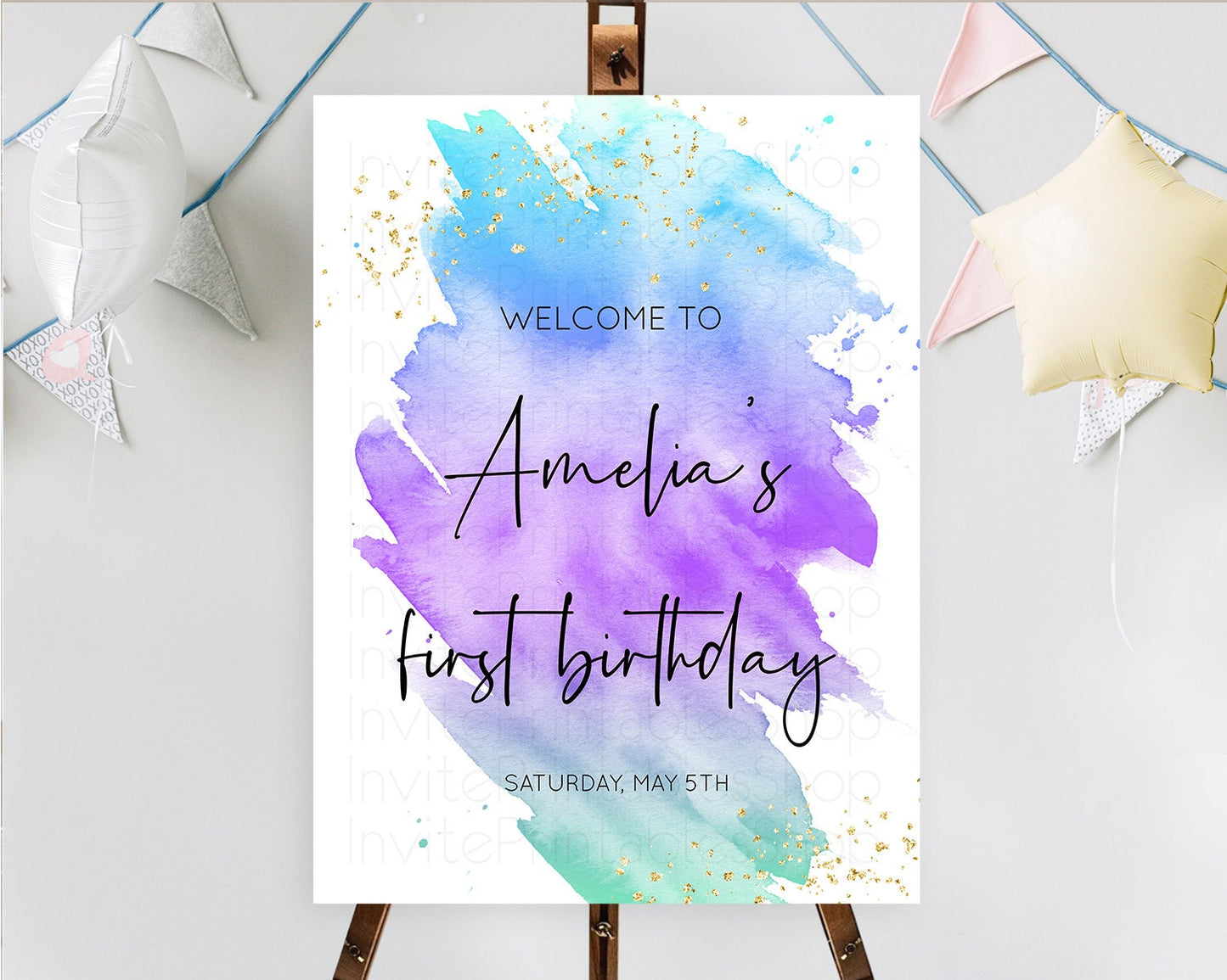 Editable Pastel Welcome Sign Pastel Rainbow Welcome Sign Colorful Rainbow Co