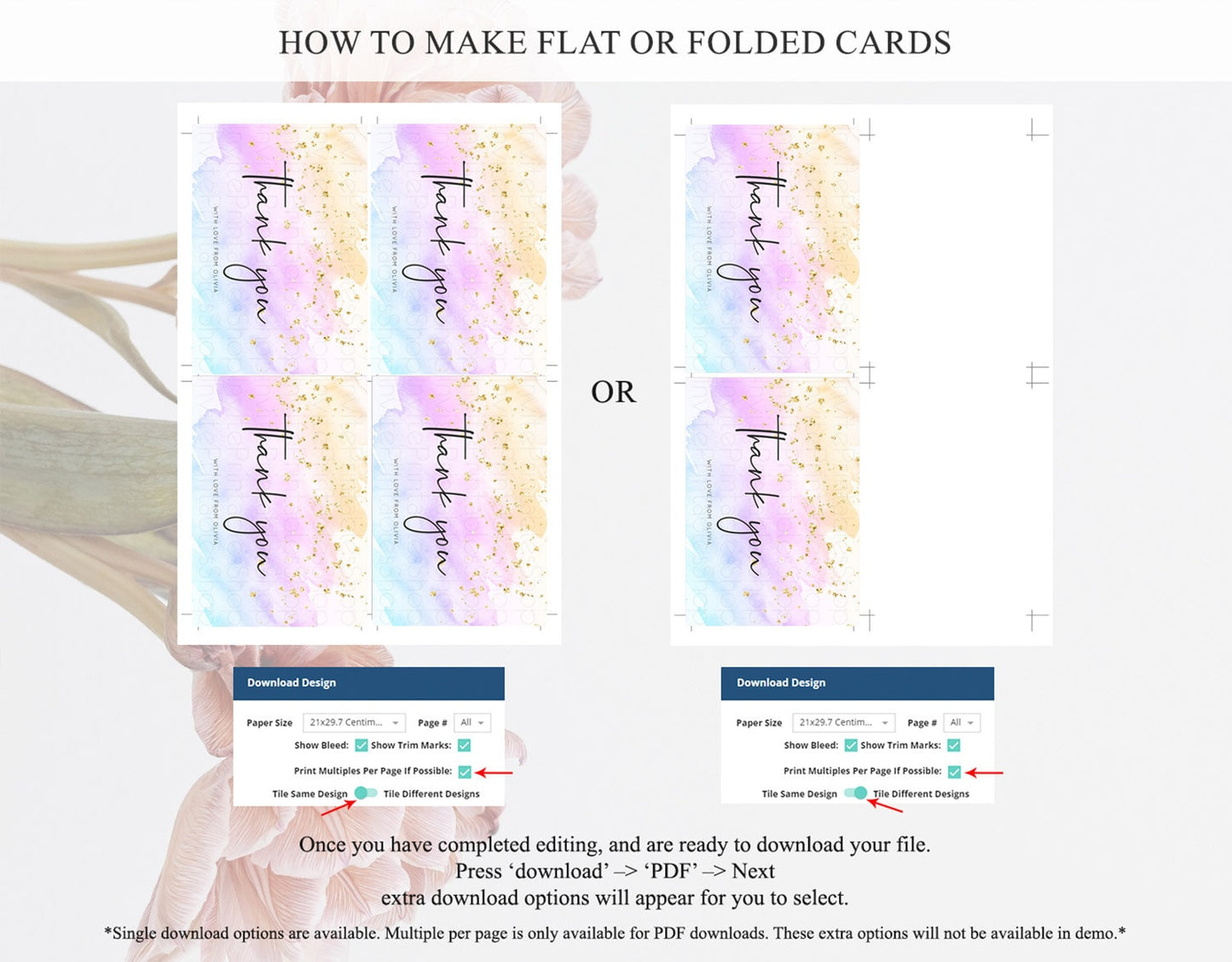Pastel Thank You Rainbow Thank You Card Colorful Pastel Birthday Thank You Card Confetti Watercolor Pastel Teacher Thank You Cards D10177