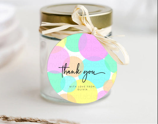 Editable Rainbow Thank You Tags Pastel Thank You Gift Tags Pastel Rainbow Fa