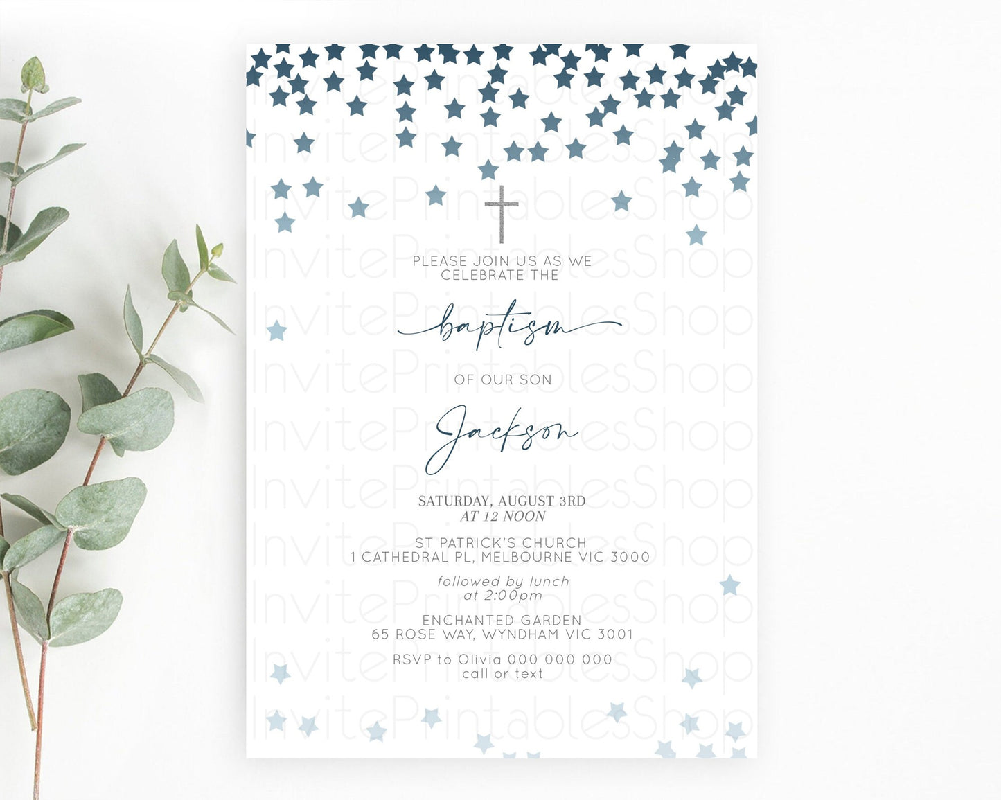 Star Baptism Invitation Pastel Stars Baptism 1st Birthday Invitation Rainbow Colors Confetti Twinkle Little Star Christening Invite D10308