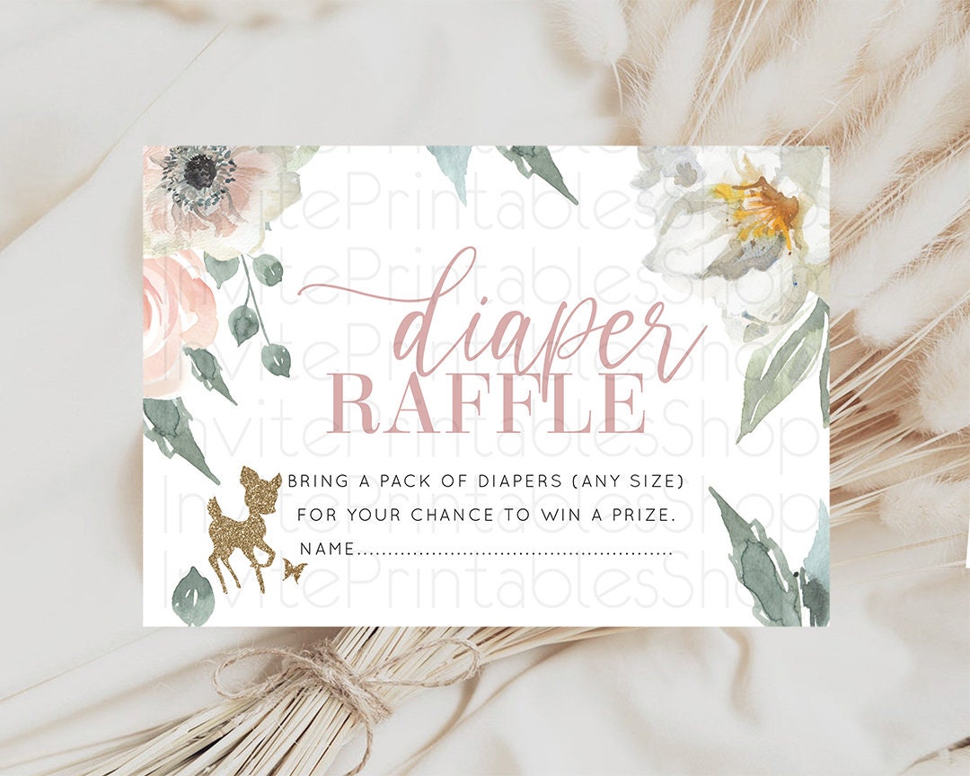 Diaper Raffle Diaper Request Diaper Insert Card Baby Shower Diaper Raffle Diaper Raffle Game Nappy Request Nappy Insert Card