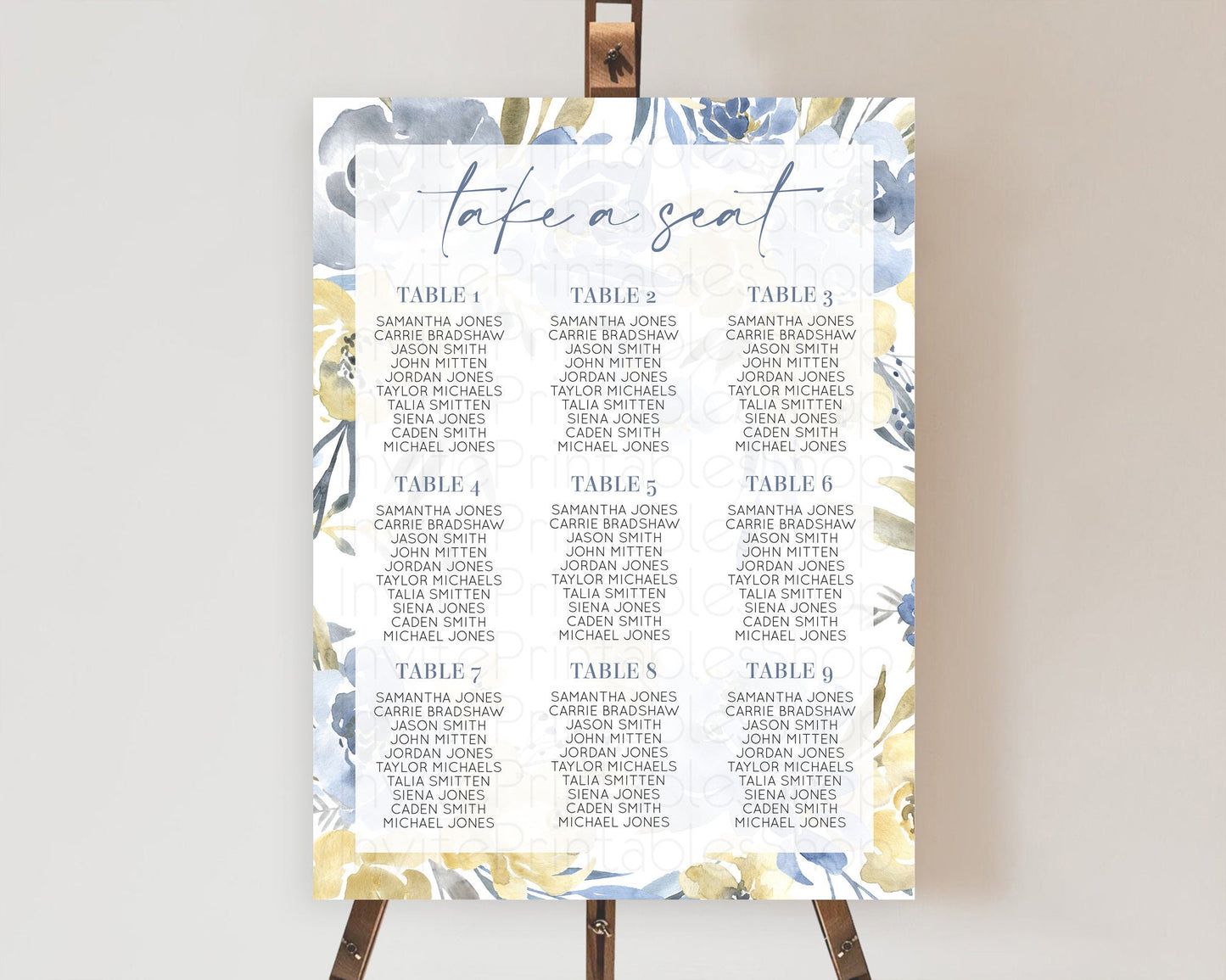 Secret Garden Seating Chart Wildflower Seating Chart Pastel Flowers Seating Chart Enchanted Garden Boho Floral Take A Seat Décor D10189