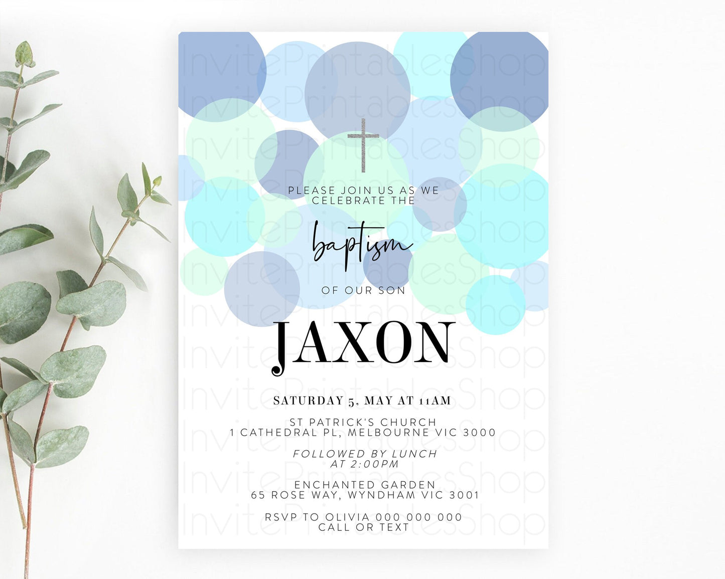 Pastel Baptism Invitation Blue Confetti Baptism 1st Birthday Invitation Confetti Bubbles Christening Invitation Holy Communion 100208