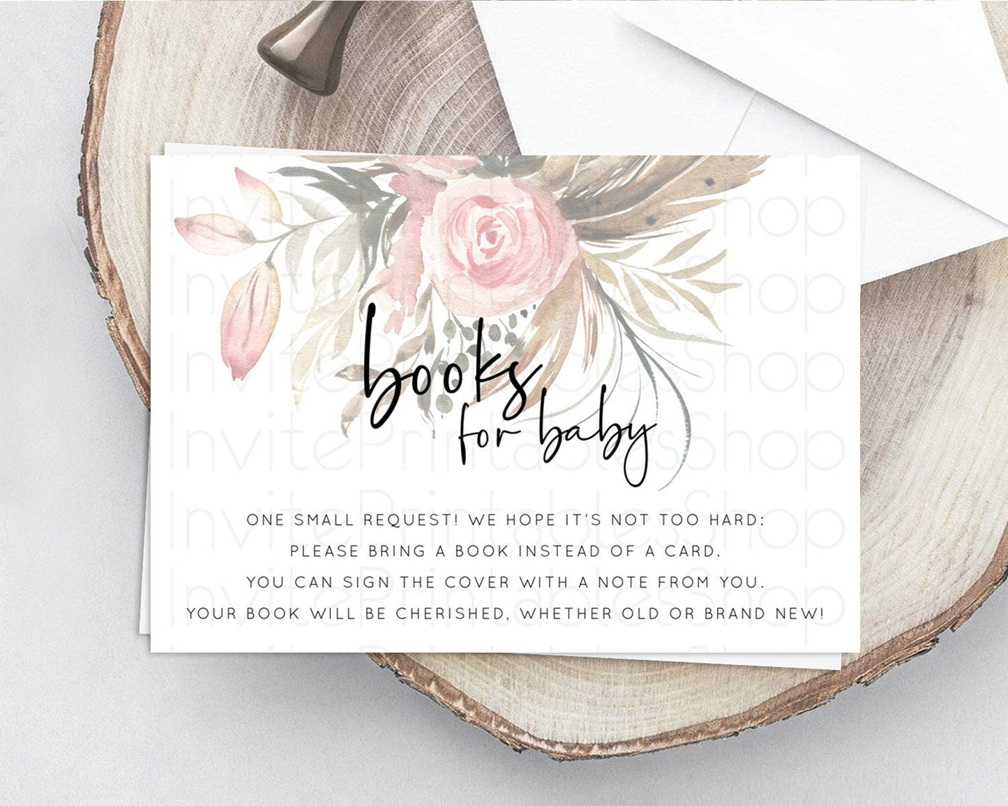 Secret Garden Books For Baby Card Boho Wildflower Book Insert Pastel Flower Garden Baby Shower Card Flower Guests Book Poem Request D10686
