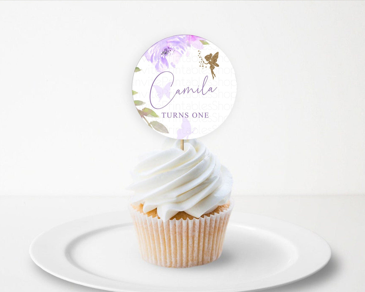 Fairy Cupcake Toppers Pastel Fairy Cupcake Toppers Fairy Floral Garden Cupcake Topper Enchanted Garden Floral Butterfly Party Decor D10910