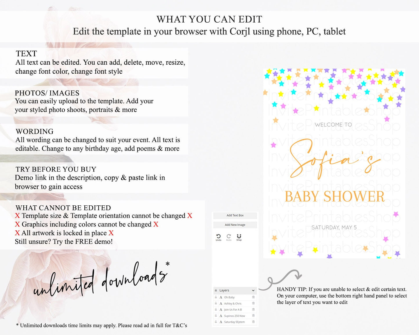 Star Baby Shower Welcome Board Pastel Stars Welcome Sign Shooting Star Rainbow Colorful Confetti Twinkle Little Star Welcome Sign D10397