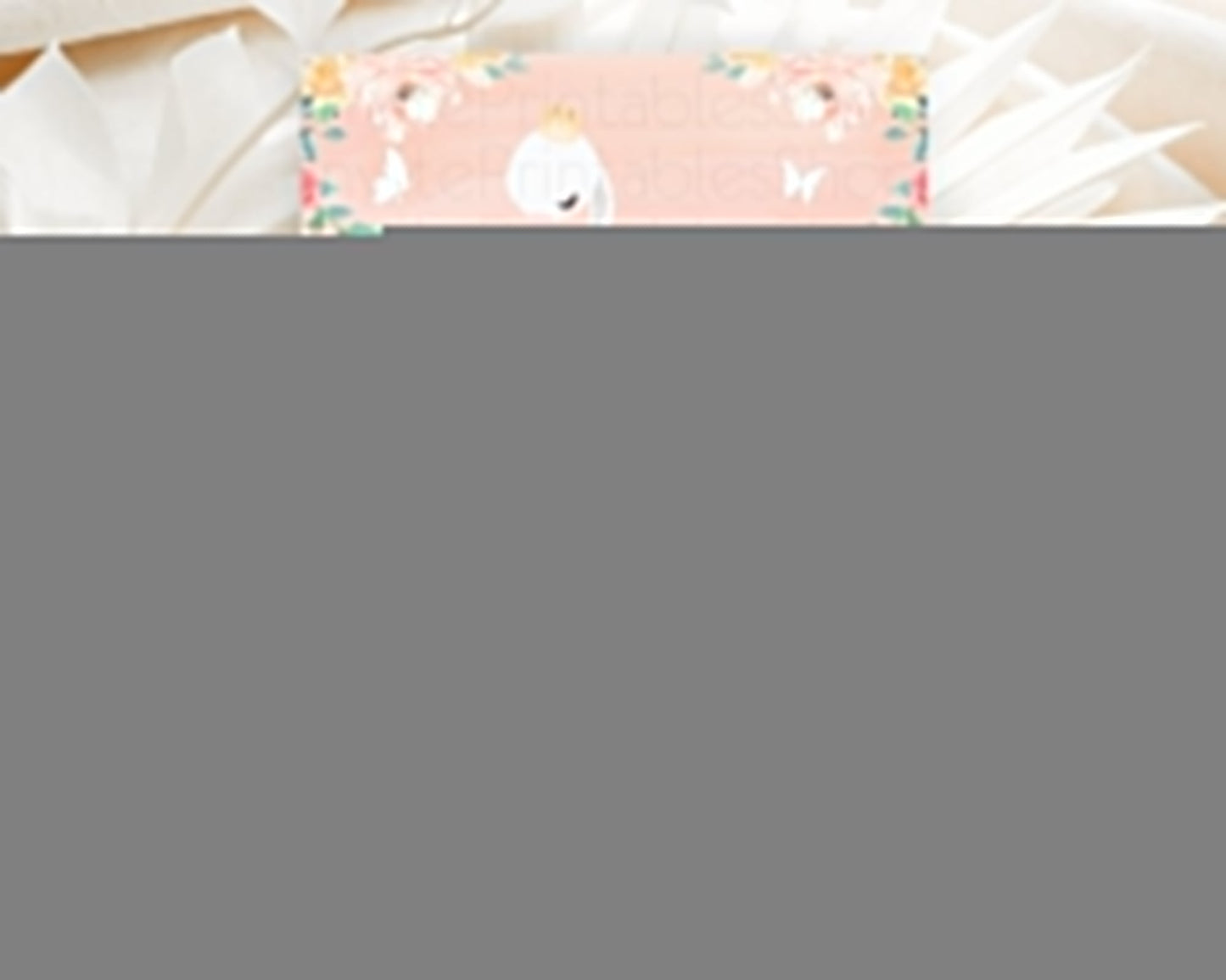 Swan Save The Date Template Swan Princess Ballet Party Enchanted Swan Lake Secret Garden Pastel Floral Birthday Baptism Baby Shower D10884
