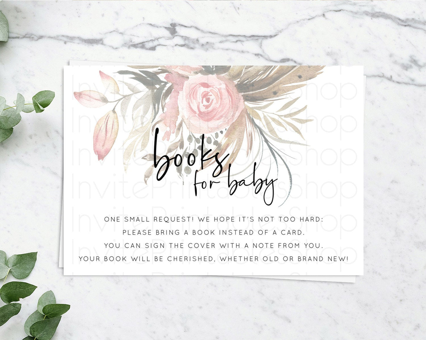 Secret Garden Books For Baby Card Boho Wildflower Book Insert Pastel Flower Garden Baby Shower Card Flower Guests Book Poem Request D10686