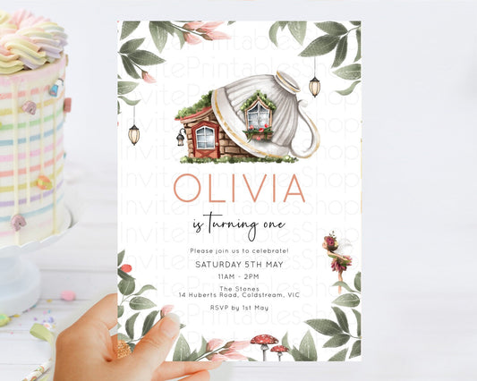 Editable Fairy Birthday Invitation Fairy Invites Fairy Tea Party Fairy Garde