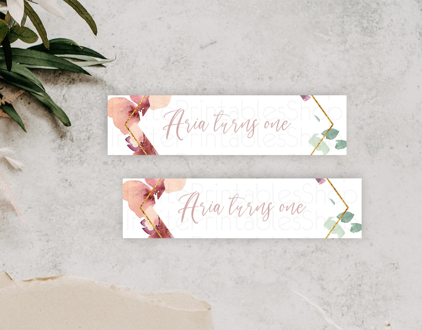 Wildflower Water Label Template Secret Garden Water Label Pastel Floral Garden Party Decor Boho Flowers Birthday Baby Shower Wedding D10964