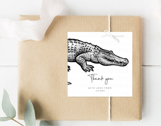 Alligator Tags Crocodile Favor Tags Croc Gift Tag Lolly Bag Tag Loot Bag Tags Bonbonniere Tags Thank You Tag Salty Croc Tag 1.97 x 1.97 t270