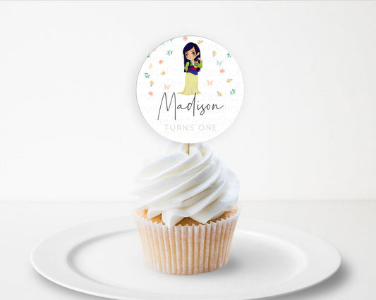 Editable Princess Cupcake Toppers Castle Cupcake Toppers Royal Princess D??co