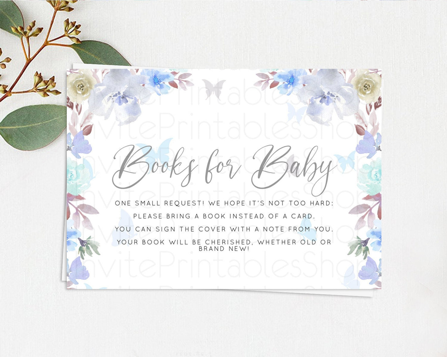 Secret Garden Books For Baby Card Boho Wildflower Book Insert Pastel Flower Garden Baby Shower Card Flower Guests Book Poem Request D10932