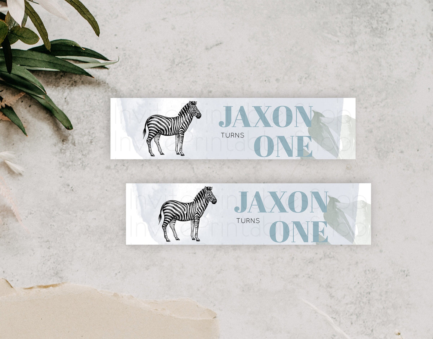 Zebra Water Label Template Zebra Party Decor Water Label Safari Adventure Zebra Minimal Theme For 1st Birthday Baptism Baby Shower D10814