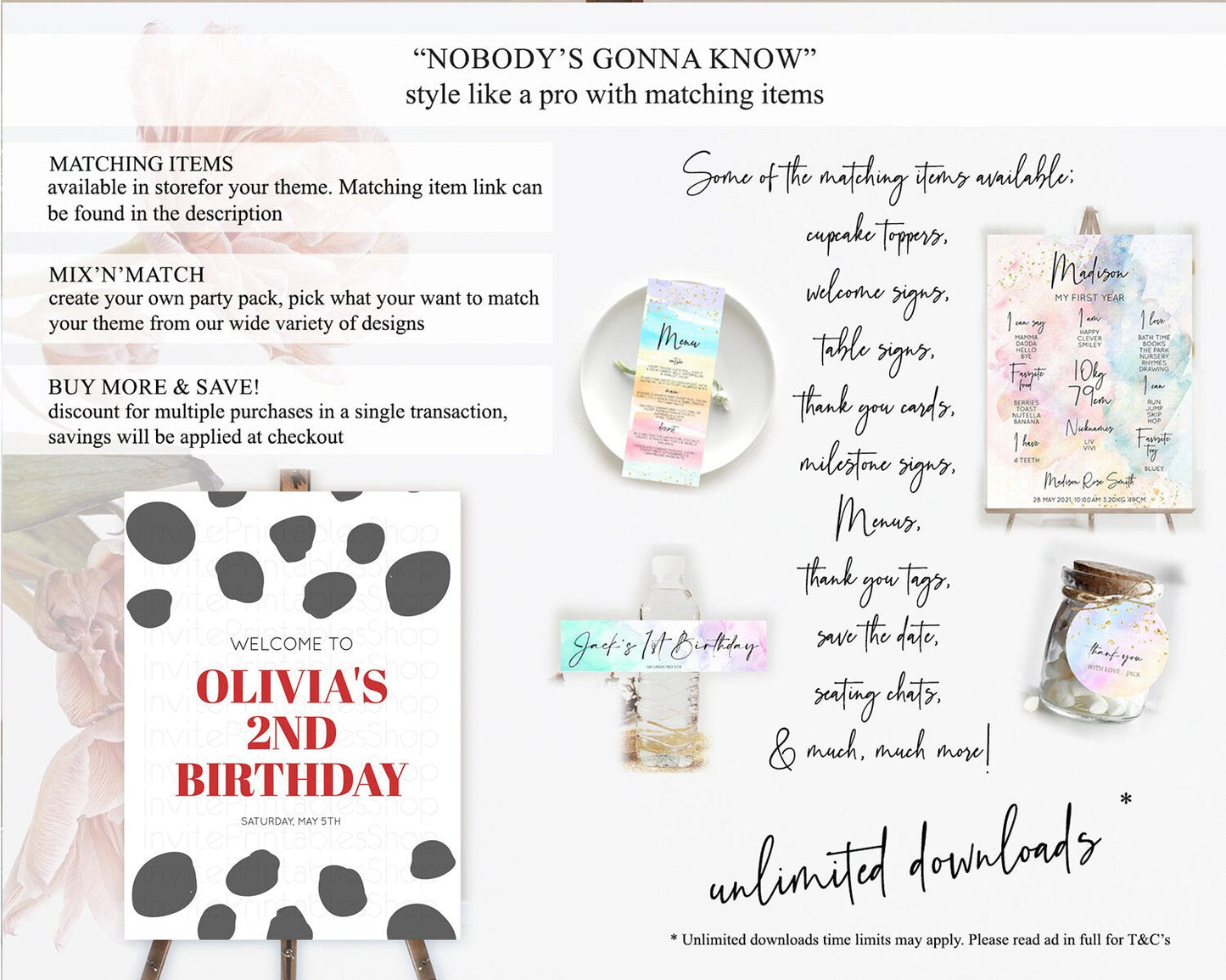Dalmatian Welcome Sign Dalmatian Welcome Board Dalmatian Red Black Spots Welcome Poster Dalmatian First Birthday Welcome Sign D10738
