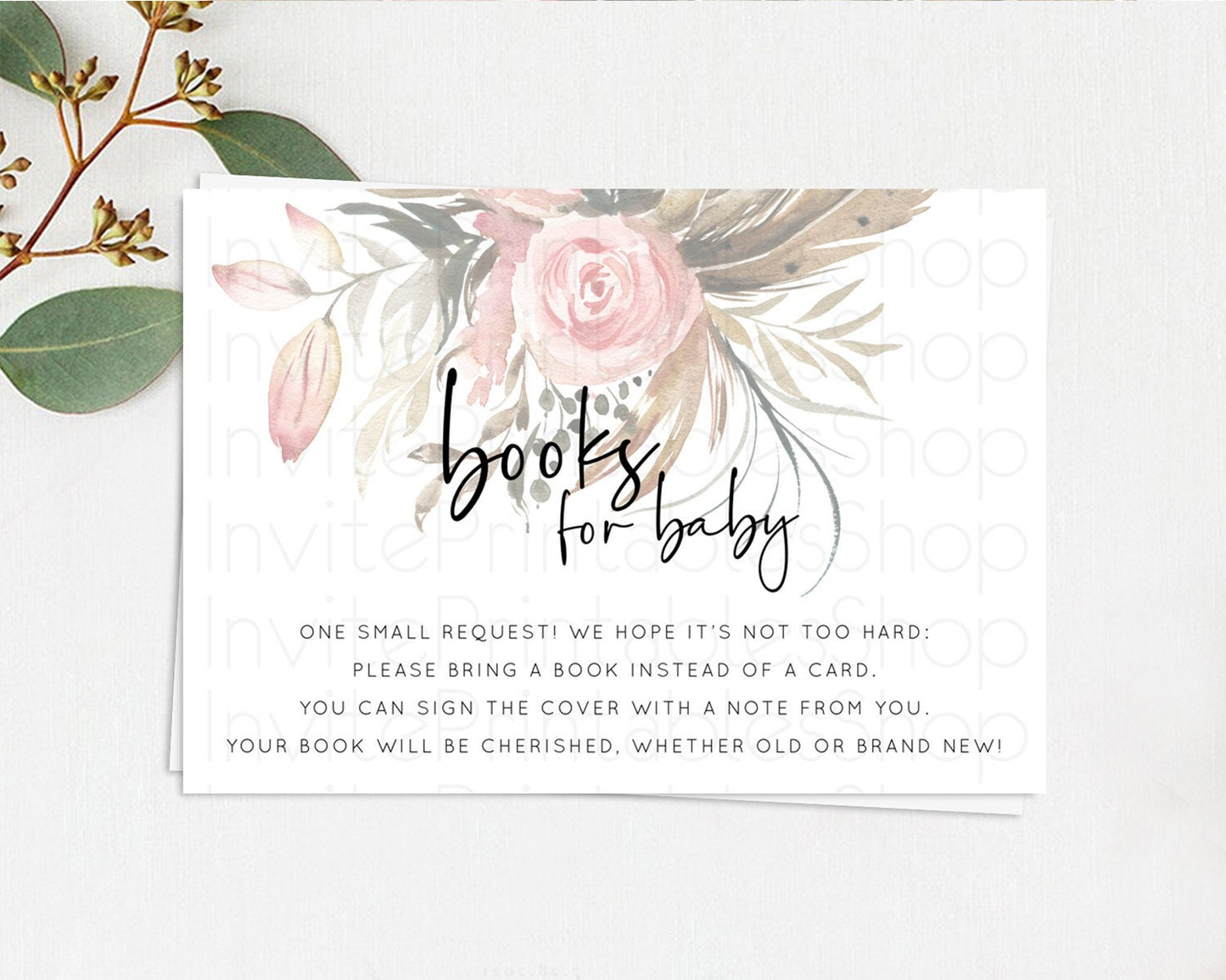 Secret Garden Books For Baby Card Boho Wildflower Book Insert Pastel Flower Garden Baby Shower Card Flower Guests Book Poem Request D10686