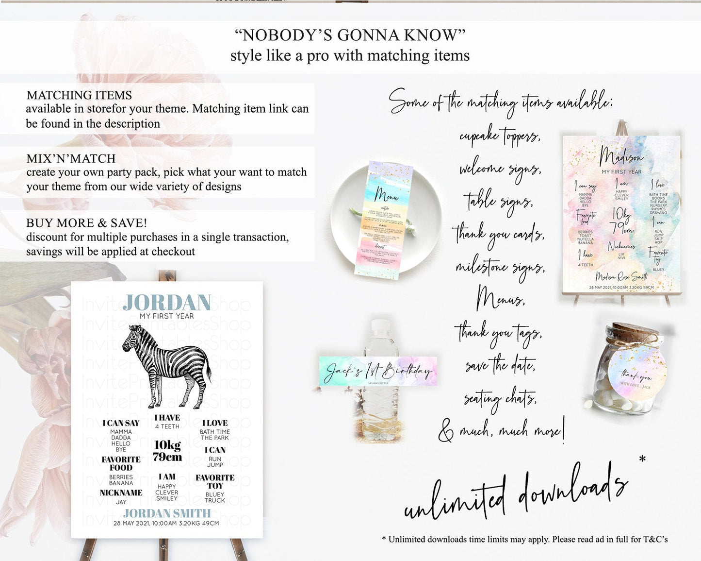 Zebra First Birthday Milestone Board Zebra Milestone Poster Zebra Decor Safari Adventure Zebra First Birthday Welcome Sign D10249