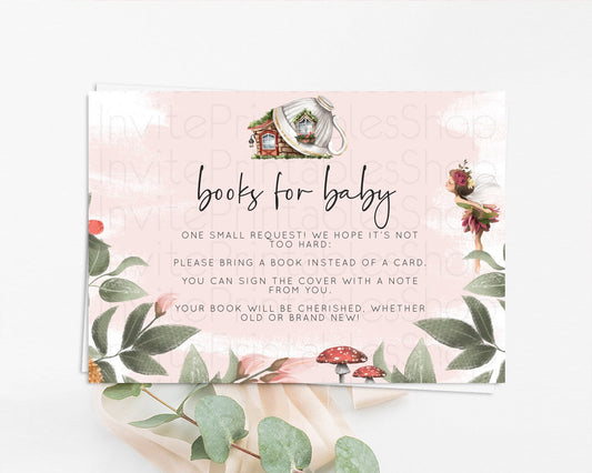 Editable Fairy Books For Baby Card Fairy Book Insert Enchanted Garden Fairy