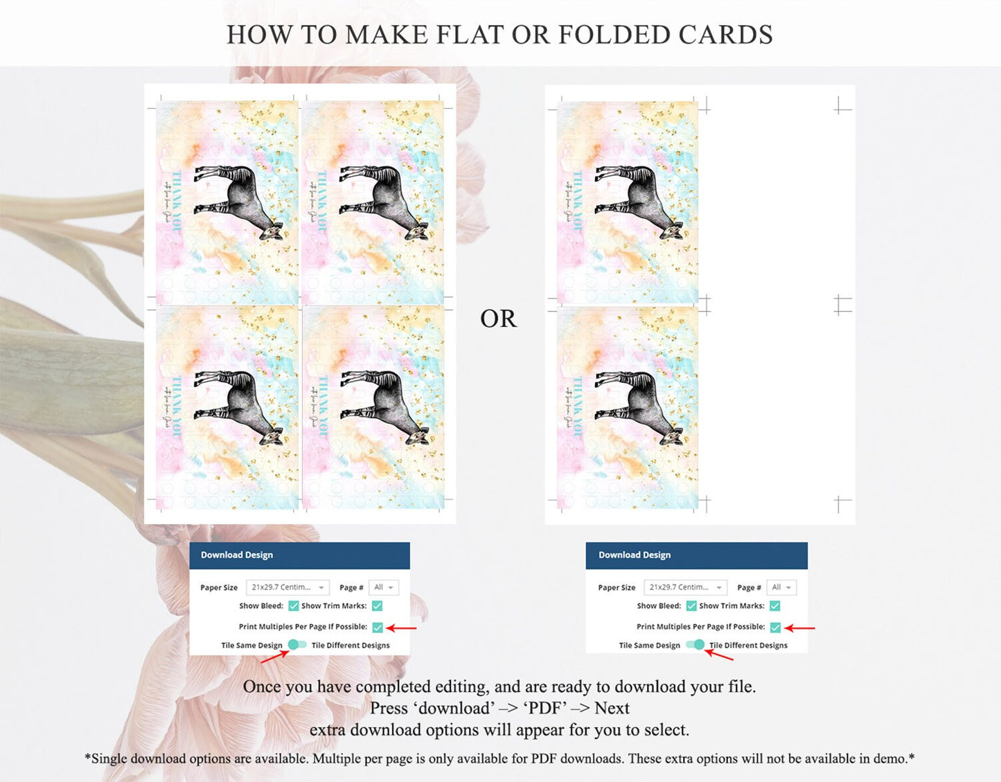 Pastel Okapi Thank You Rainbow Okapi Thank You Card Colorful Rainbow Birthday Thank You Pastel Okapi Teacher Thank You Card Template D10282