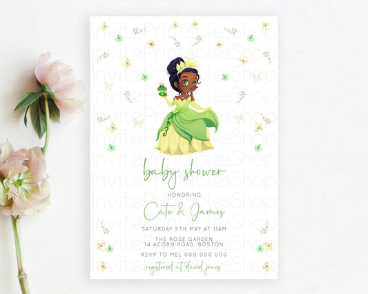 Editable Princess Baby Shower Invitation, Enchanted Garden, Secret Garden, F