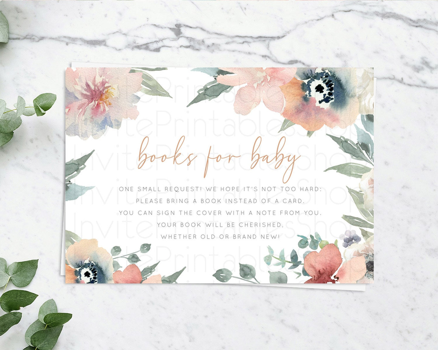 Secret Garden Books For Baby Card Boho Wildflower Book Insert Pastel Flower Garden Baby Shower Card Flower Guests Book Poem Request D10787