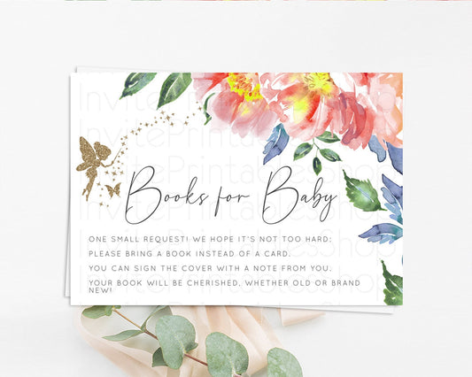 Editable Fairy Books For Baby Card Fairy Book Insert Enchanted Garden Fairy