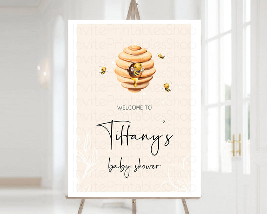 Bee Baby Shower Welcome Sign Momma To Bee Baby Shower Welcome Board Bee Day Sign Beehive Welcome Board Sweet Honey Bee Yellow Sign D10754