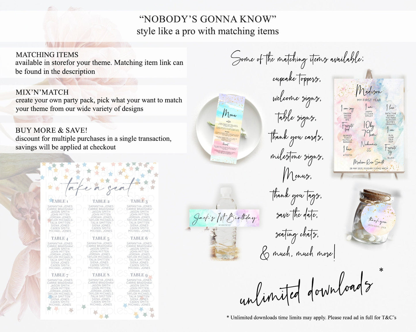 Star Seating Chart Pastel Stars Seating Chart Shooting Star Sprinkle Stars Rainbow Colorful Confetti Twinkle Little Star Decor D10795