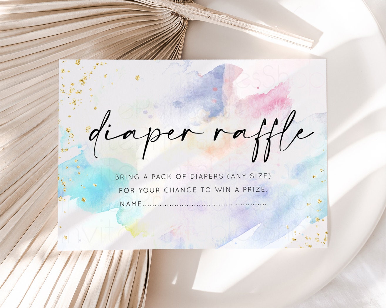 Rainbow Diaper Raffle Pastel Rainbow Diaper Request Colorful Splash Diaper Raffle Tickets Pastel Watercolor Baby Shower Diaper Raffle T487