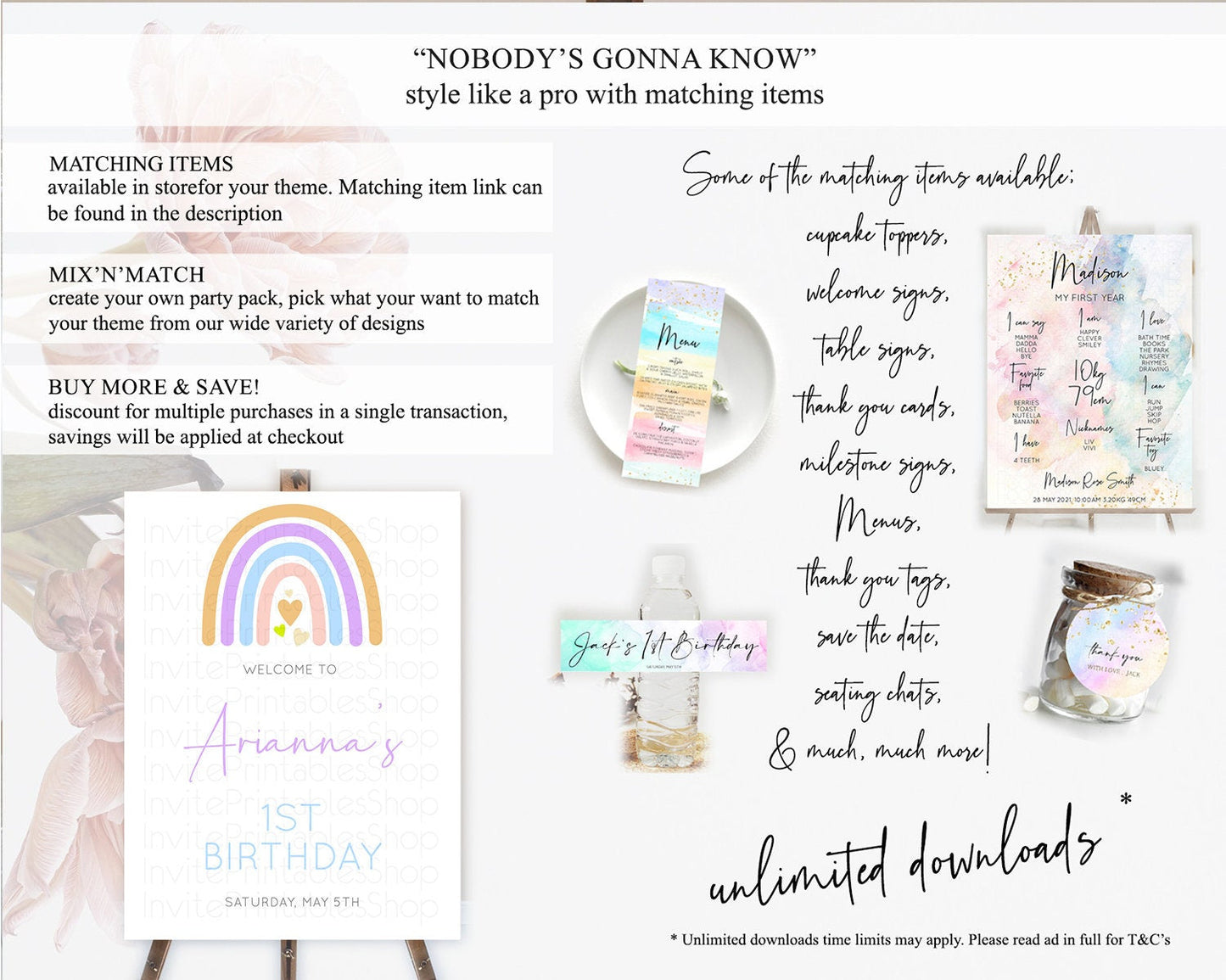 Pastel Rainbow Welcome Sign Boho Rainbow Welcome Board Rainbow Welcome Sign Pastel Welcome Decor Rainbow First Birthday Welcome Sign D10238
