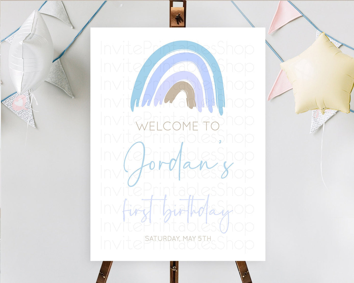 Pastel Rainbow Welcome Sign Boho Rainbow Welcome Board Rainbow Welcome Sign Pastel Welcome Decor Rainbow First Birthday Welcome Sign D10352