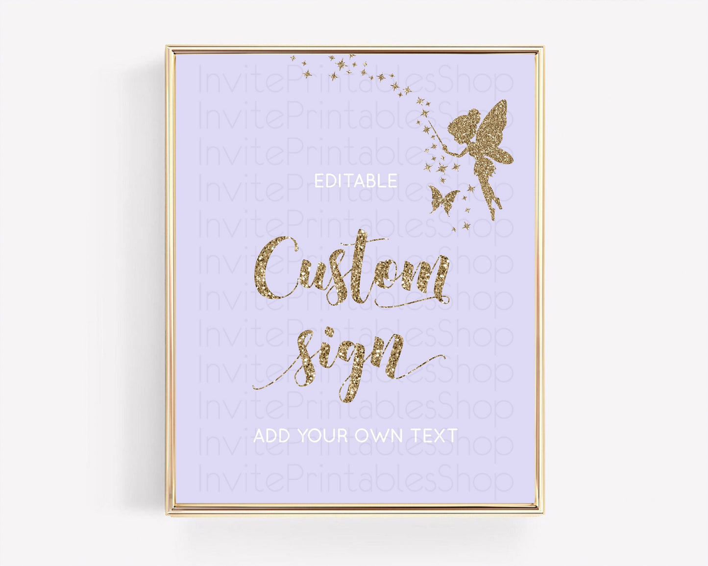 Fairy Sign Enchanted Garden Table Sign Décor Pastel Floral Butterfly Party Secret Garden Birthday Baptism Baby Shower Bridal Shower D10389