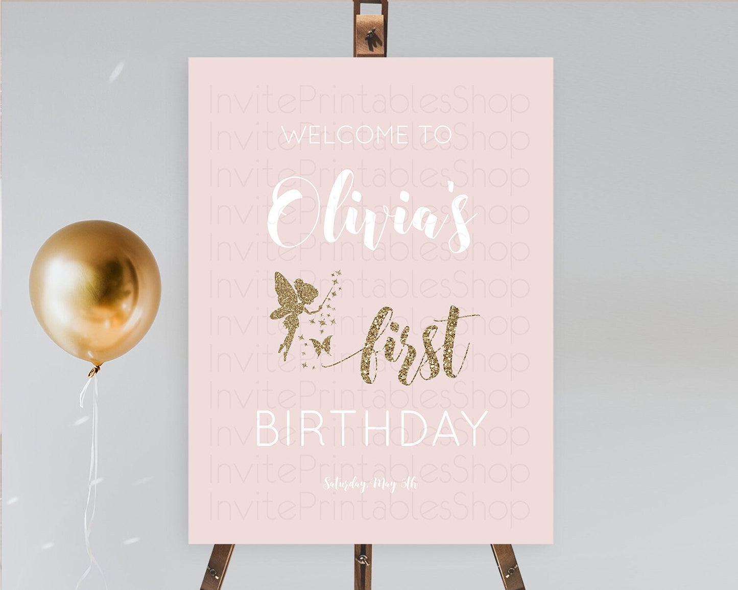 Fairy Welcome Sign Fairy Welcome Board Enchanted Garden Pastel Floral Butterfly Decor Secret Garden First Birthday Welcome Sign D10899