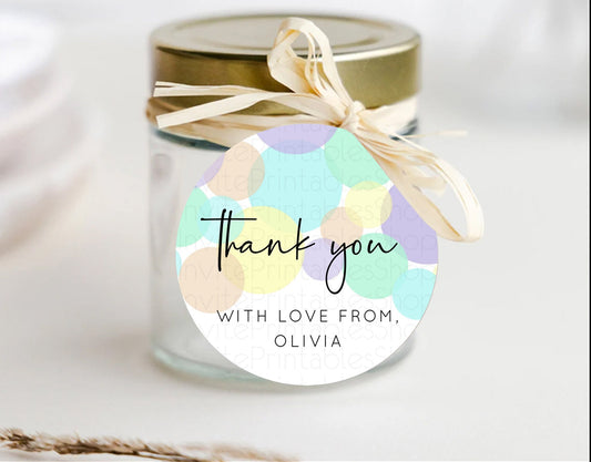 Editable Rainbow Thank You Tags Pastel Thank You Gift Tags Pastel Rainbow Fa