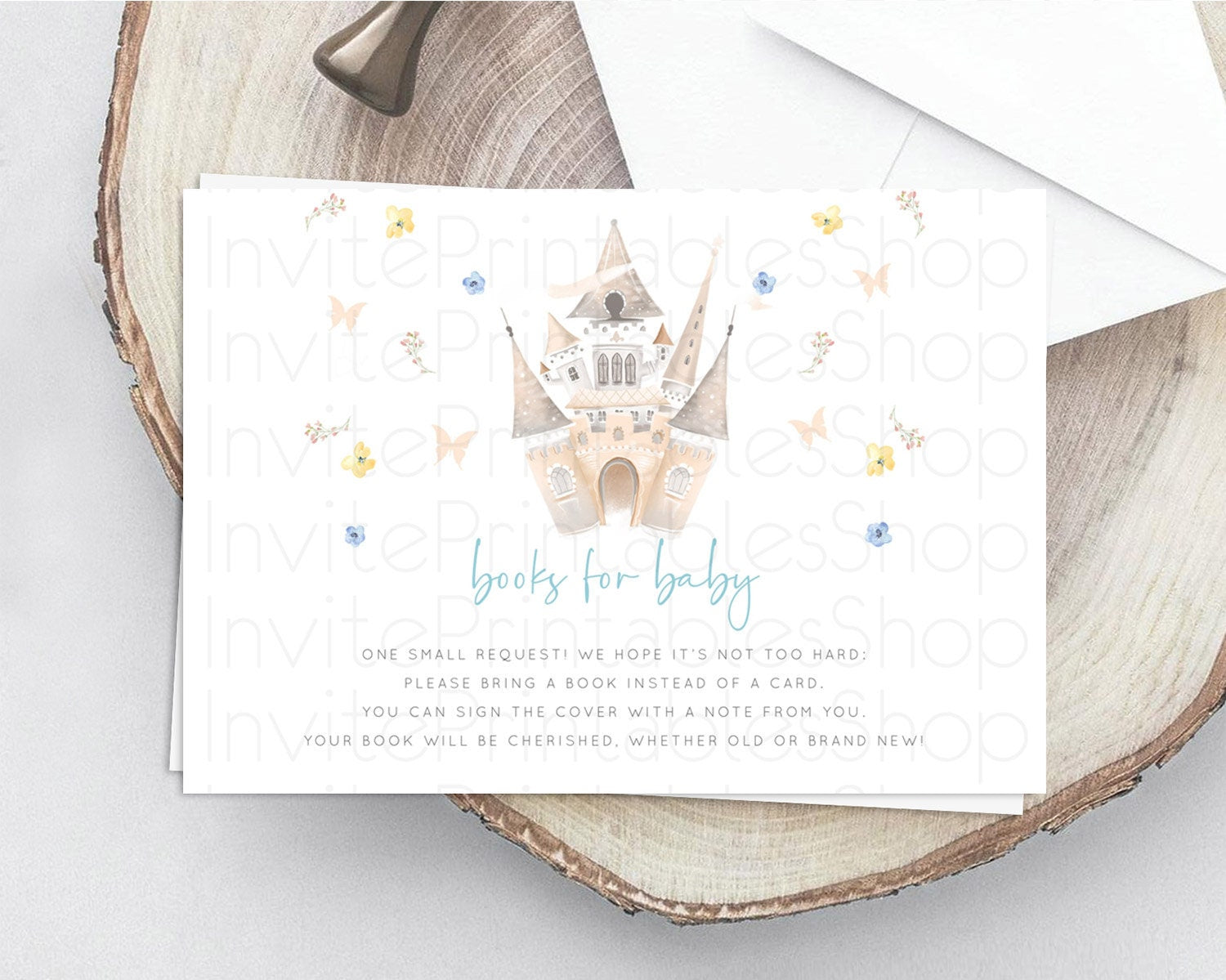 Editable Princess Books For Baby Card Castle Book Card Insert Secret Garden