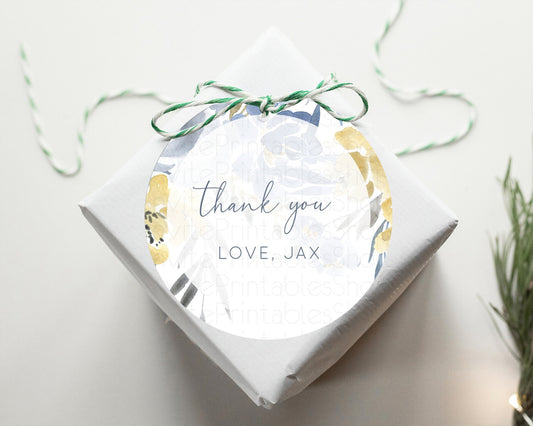 Editable Secret Garden Thank You Tags Wildflower Thank You Gift Tags Pastel